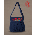Szervető-matyó baggy bag - dark blue